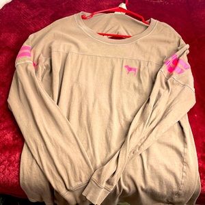 Open back pink shirt